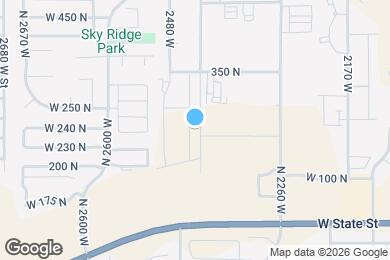 Map image of the property - 186 N 2470 W