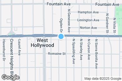 Map image of the property - 1050 North Ogden Drive Apartments