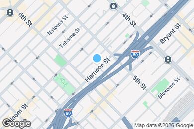 Map image of the property - 950 Harrison St