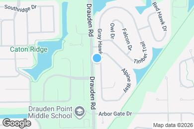 Map image of the property - 2111 Gray Hawk Dr