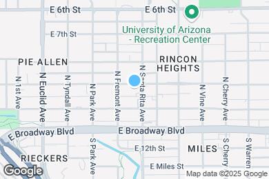 Map image of the property - 1132 E Florita St