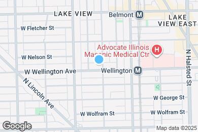 Map image of the property - 1104 W Wellington Ave