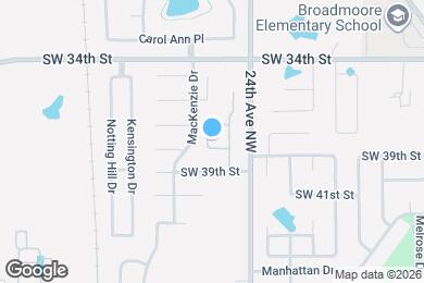 Map image of the property - 813 SW 38th St