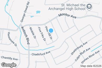 Map image of the property - 4941 Pine Hill Dr