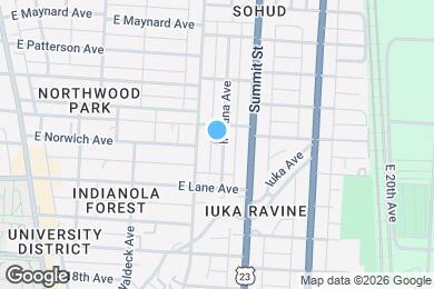 Map image of the property - 2143 Indiana Ave