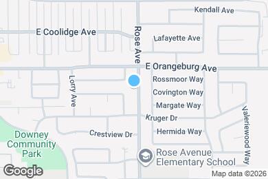 Map image of the property - 1325 Rose Ave
