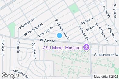 Map image of the property - 2636 W Avenue N