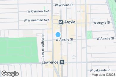 Map image of the property - 1130 W Winona St
