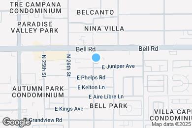 Map image of the property - 2702 E Juniper Ave