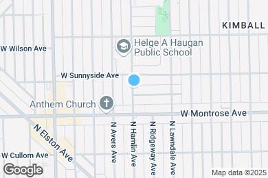 Map image of the property - 4451 N Hamlin Ave