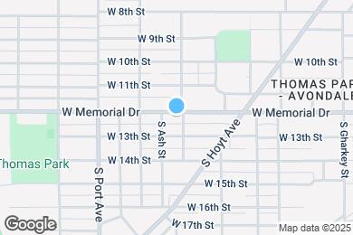 Map image of the property - 1403 W Memorial Dr