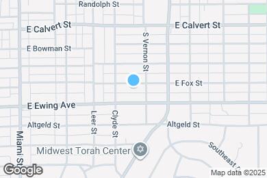 Map image of the property - 1402 E Fox St