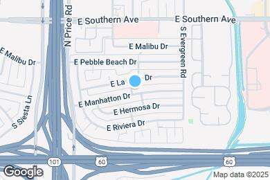 Map image of the property - 2440 E Manhatton Dr