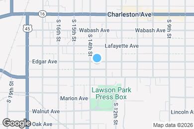 Map image of the property - 1313 Edgar Ave