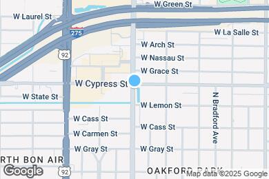 Map image of the property - 1001 N Himes Ave