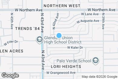 Map image of the property - 4214 W Frier Dr