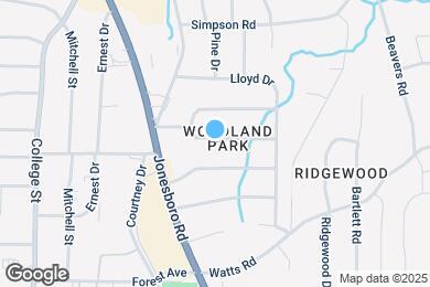 Map image of the property - 1105 S Parkwood Dr