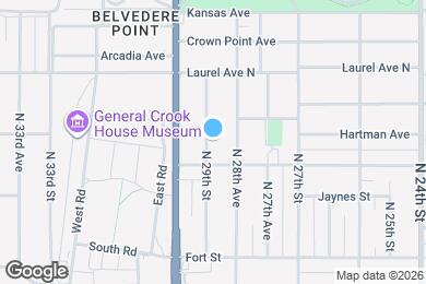 Map image of the property - 5621 N 29th St