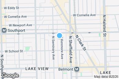 Map image of the property - 3338 N Kenmore Ave