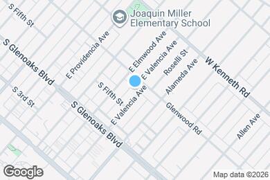 Map image of the property - 525 E Valencia Ave