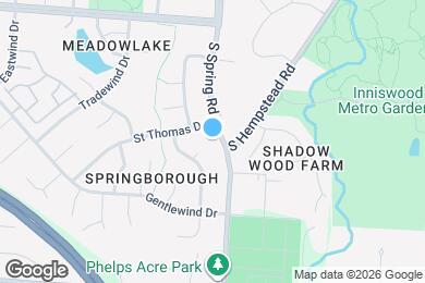 Map image of the property - 953 S Spring Rd
