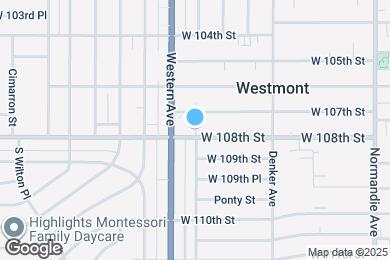 Map image of the property - 1735 W 108th St