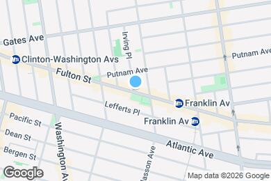 Map image of the property - 1057 Fulton St