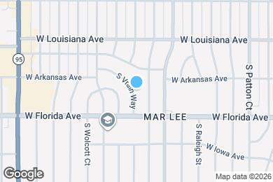 Map image of the property - 1446 S Vrain Way