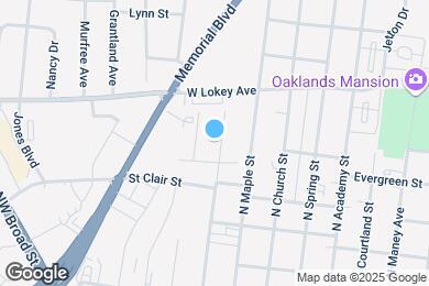 Map image of the property - 719 N Walnut St