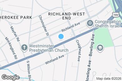 Map image of the property - 3718 West End Ave