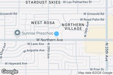 Map image of the property - 3816 W Northern Ave