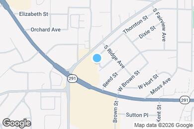 Map image of the property - 822 Thornton St