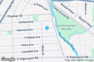 Map image of the property - 1639 Oakwood Ave