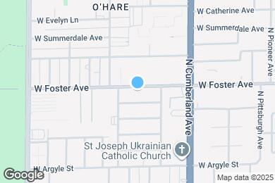 Map image of the property - 8537 W Foster Ave