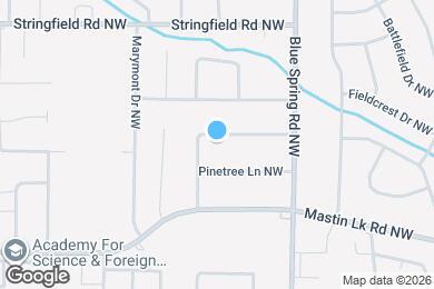 Map image of the property - 2719 Oaktree Ln NW