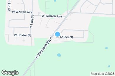 Map image of the property - 1102 W Snider St