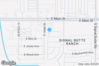 Map image of the property - 10429 E Abilene Ave