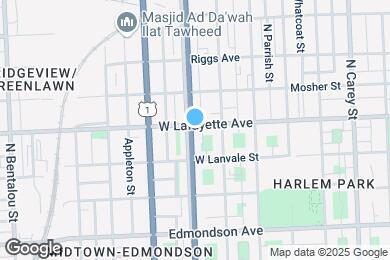 Map image of the property - 837 N Fulton Ave