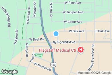 Map image of the property - 1411 North Rim Drive