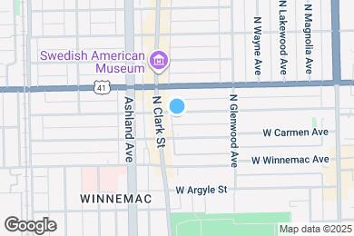 Map image of the property - 1469 W Winona St