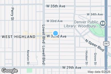 Map image of the property - 3420 W 32nd Ave