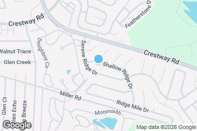 Map image of the property - 8750 Shallow Ridge Dr