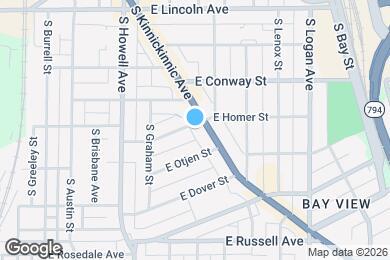 Map image of the property - 617 E Homer St