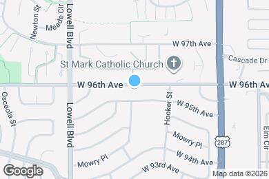 Map image of the property - 3390 W 96th Ave