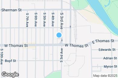 Map image of the property - 1026 S 3rd Ave