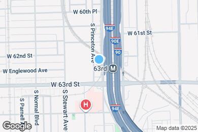 Map image of the property - 6215 S Princeton Ave