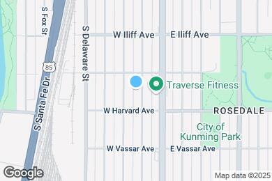 Map image of the property - 2443 S Acoma St