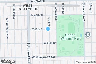 Map image of the property - 6504 S Bishop St