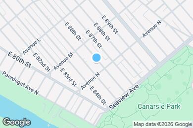 Map image of the property - 1366 E 86th St