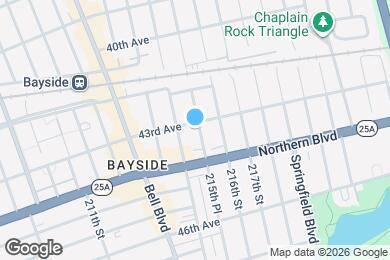 Map image of the property - 215-20 43rd Ave